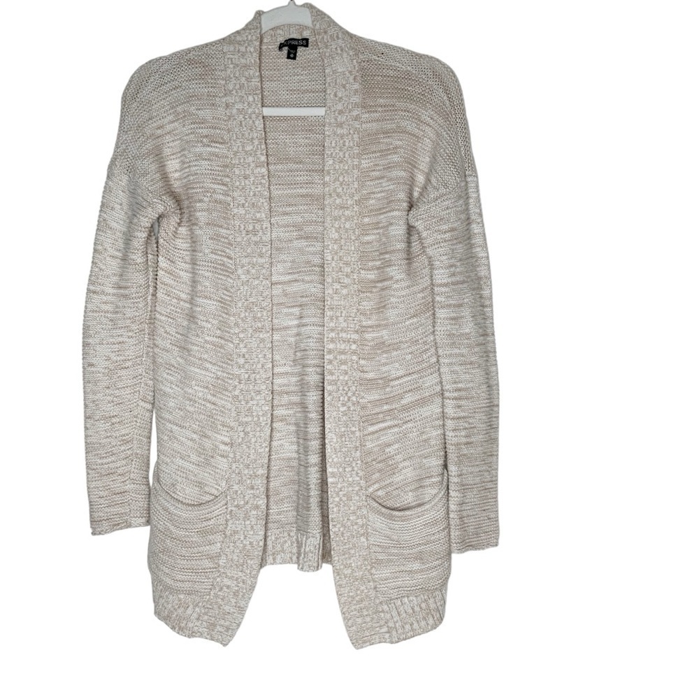 Express cream colored open front cardigan. Size XS